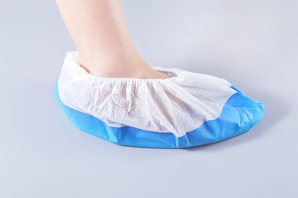 Disposable Nonwoven Shoe Covers CPE Coated