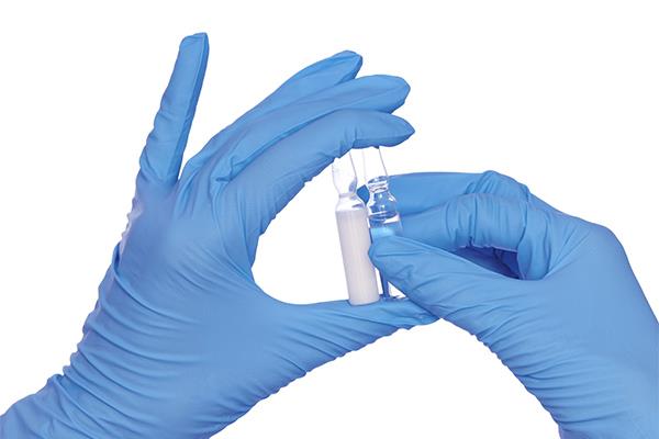 Blue Color Disposable Nitrile Gloves