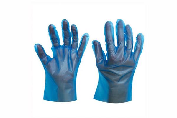 Blue Color Disposable TPE Gloves